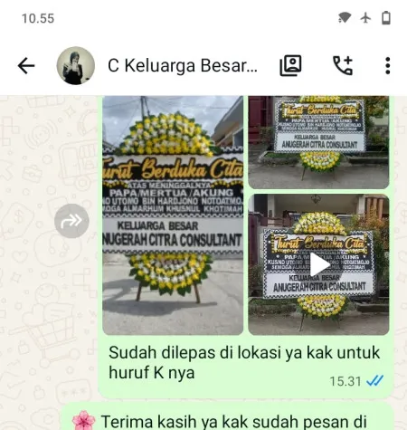 Pengiriman Papan Bunga Duka Kebon Jeruk